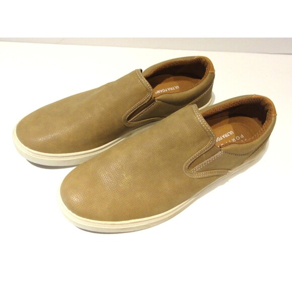 PERRY ELLIS PORTFOLIO ULTRA FOAM SLIP ON BEIGE MEN'S SHOES SIZE 10.5 - Picture 6 of 6